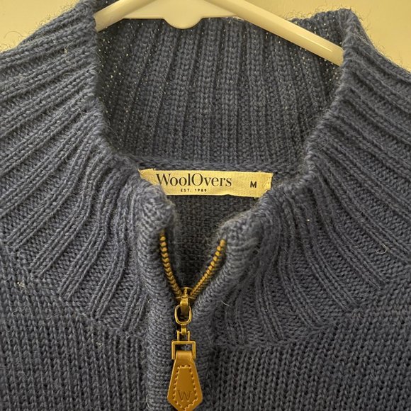 Wool Overs Quarter Zip Sweater M - Picture 3 of 5